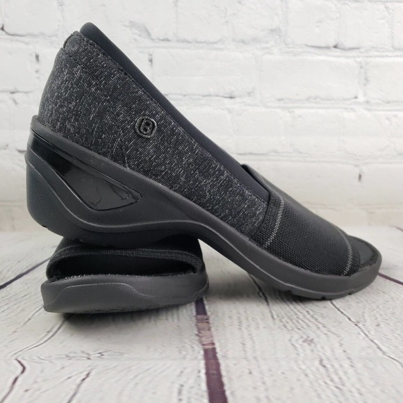 Bzees Kudos Womens Size 9 M Black Comfort Slip On Open Toe Sandals - Picture 1 of 12